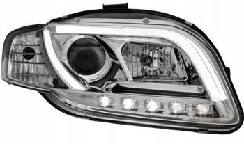 Fényszórók Audi A4 B7 B7 Led cső Chro
