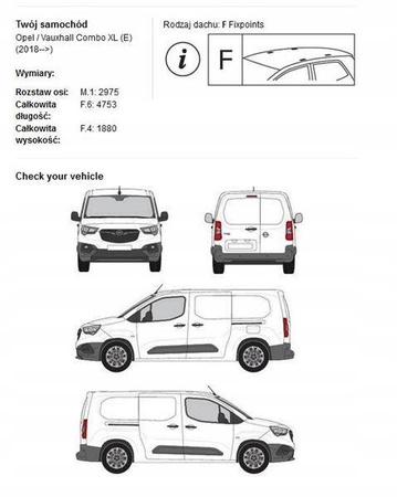 Peugeot Partner Nagy tetőcsomagtartó platform 2018->-tól
