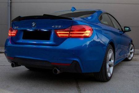 SPOILER BMW F32 LOOK M4 14- ABSZ FÉNYES FEKETE