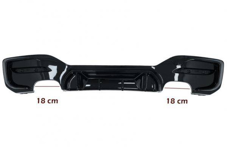 DIFFÚZOR BMW F20 F21 15-19 TWIN DOUBLE ZONGORA FEKETE