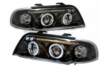 Fényszórók AUDI A4 B5 94-98 RINGI BLACK