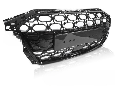 Audi A3 8Y Hatchback / Sedan 2019-2024 fekete fényes első hűtőrács