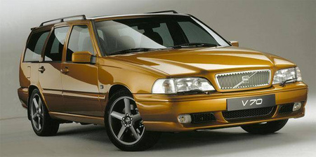 HŰTŐRÁCS JELVÉNY NÉLKÜL VOLVO S/V70 97-99 FEKETE MATT