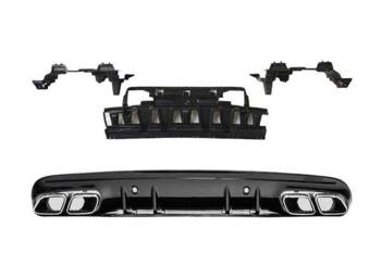 DIFFÚZOR MERCEDES W205 LOOK C63 AMG FEKETE