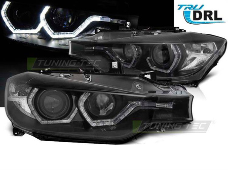 BMW F30 F31 11-15 LED BLACK DRL fényszórók