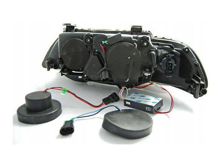 Fényszórók gyűrűs fényszórók CCFL fekete BMW E39