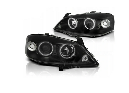 Fényszórók Opel Astra G 97-04 Ring Ccfl fekete