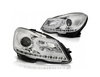 Fényszórók Mercedes W204 11-14 CHROME LED