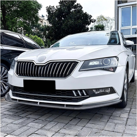 SKODA SUPERB MK3 szénszálas első lökhárító spoiler/splitter
