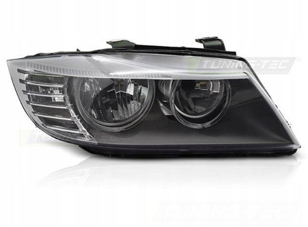 Jobb oldali lámpa fényszóró fekete BMW e90 e91 lci 09-