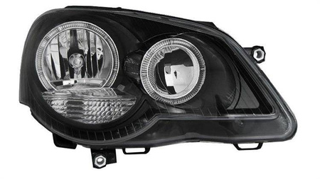 VW Polo fényszórók 9N3 BLACK RINGI