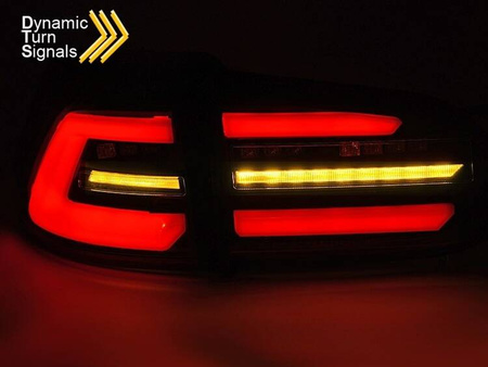 FEKETE LED lámpák VW GOLF 7 VII VARIANT-hoz