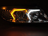 BMW E90/E91 05-08 króm LED fényszórók