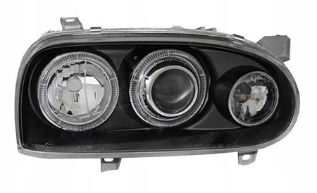 VW Golf III BLACK RINGI fényszórók