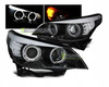 Fényszórók BMW E60/E61 03-07 fekete