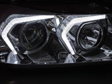 BMW E90/E91 05-08 króm LED fényszórók