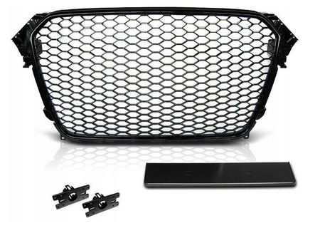 Első hűtőrács rács AUDI A4 B8 11-15 RS-TYPE BLAC