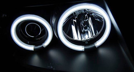Lámpák Vw Passat B5 3b 96-00 Gyűrűk Ccfl Fekete