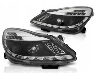 Fényszórók Opel Corsa d 06-11 fekete led