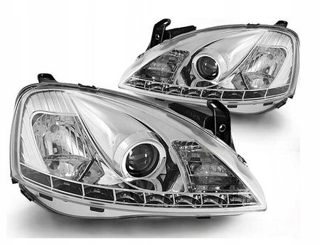 Opel Corsa C CHROM DAYLIGHT fényszórók