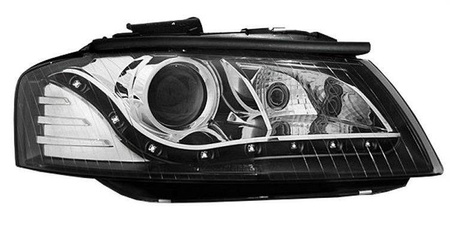 Audi A3 8P BLACK DAYLIGH fényszórók