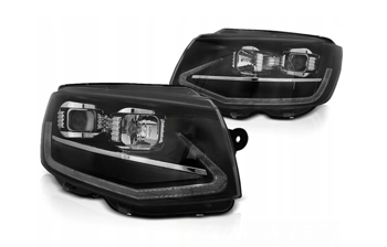 Fekete cső Led Drl Dts lámpák a Vw T6 15-19 Vw T6-hoz