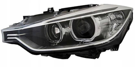 Fényszórók BMW F30 F31 Angel Eyes LED Fekete LED Fekete