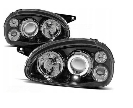 Lámpa fényszórók Opel Corsa B BLACK RINGI