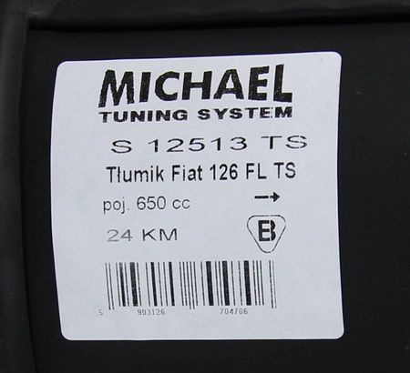 Hangtompító Michael 126p FL maluch bas attest rozsdamentes acélból