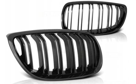 BMW 92/E93 első hűtőrács 07-10 C/C FÉNYES FEKETE M-