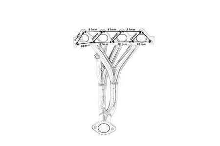 Kipufogócső HYUNDAI COUPE 97-01