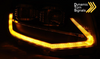 Fekete cső Led Drl Dts lámpák a Vw T6 15-19 Vw T6-hoz