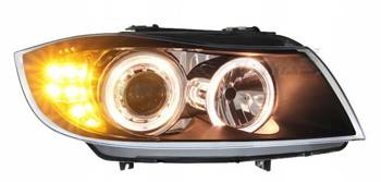 Fényszórók fényszórók bmw e90 e91 fekete ringi
