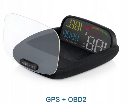 Kijelző projektor LED LCD HUD OBD2 GPS C800