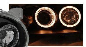 VW Golf III BLACK RINGI fényszórók