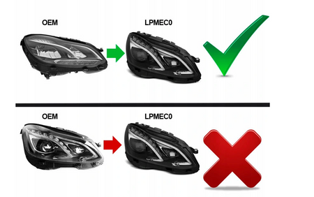 LÁMPÁK MERCEDES W212 13-16 FEKETE DRL FULL LED LIFT