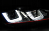 Lámpák Vw Golf Vi 6 08-12 U-típusú Fekete piros vonal Drl