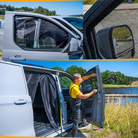 Szúnyoghálók az első ajtóablakokhoz Volkswagen Transporter VI T6.1 2019-2023