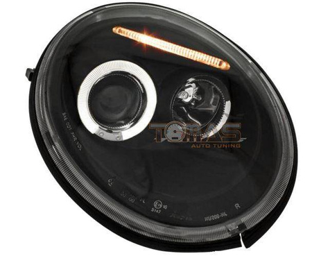 Fényszórók fényszórók ringi fekete VW New Beetl