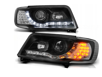 Fényszórók Audi 100 C4 90-94 Nappali Fekete