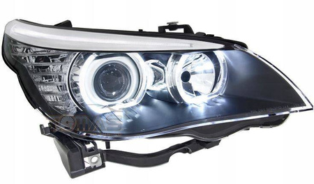 Fényszórók BMW E60 / E61 FEKETE RING