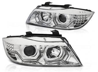 Bmw E90 E91 05-08 vezetett krómozott gyűrűk 3d lámpák