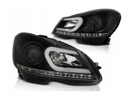 Fényszórók Mercedes C W204 11-14 BLACK TUBE LI