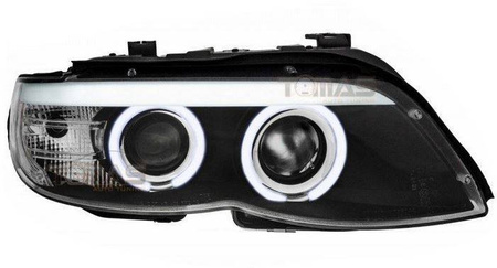 Fényszórók BMW X5 E53 Gyűrűk CCFL Fekete D2S XEN D2S XEN