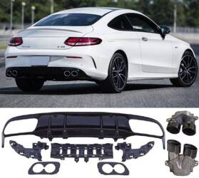 DIFFÚZOR MERCEDES C205 A205 LOOK C43 AMG FEKETE