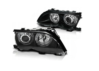 Bmw E46 01-05 szedán Led gyűrűslámpák fekete lencsék