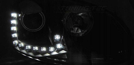 Fényszórók Vw Golf V 5 03-09 led drl fekete