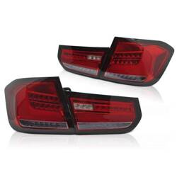 BMW F30 fényszórók 11-15 RED LED BAR SEQ
