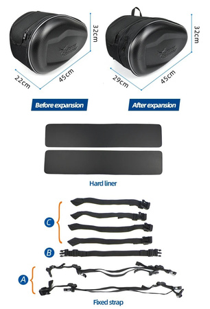 Motocentrikus oldalsó csomagtartók