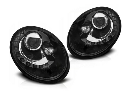 Fényszórók Vw New Beetle 06-12 Led fekete